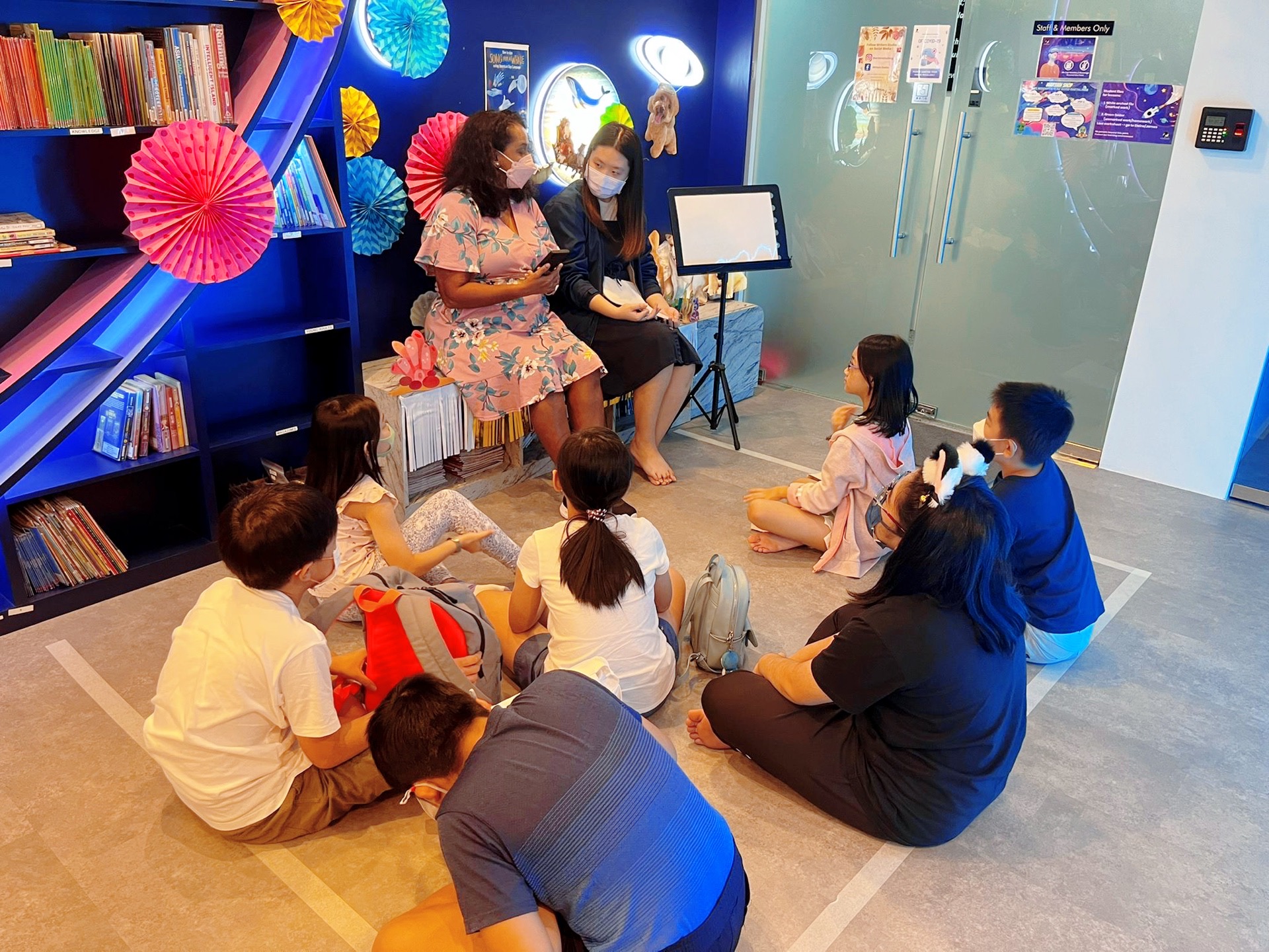 Students sitting